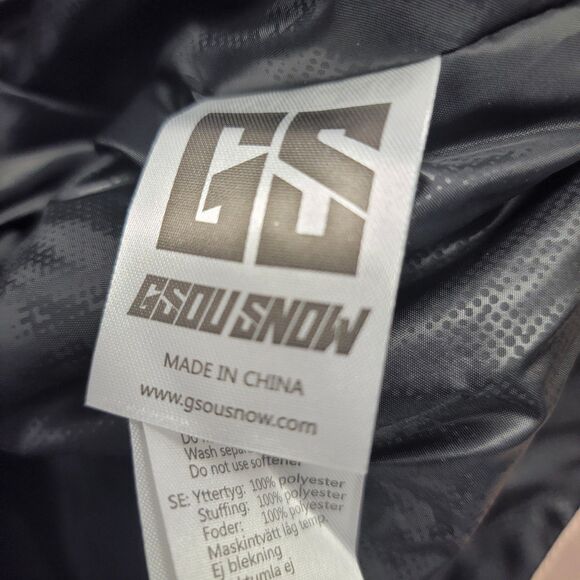 Gsou Snow Womens Pink/White Kangaroo Waterproof Baggy Snowboard Anarak Jacket S - Picture 13 of 16